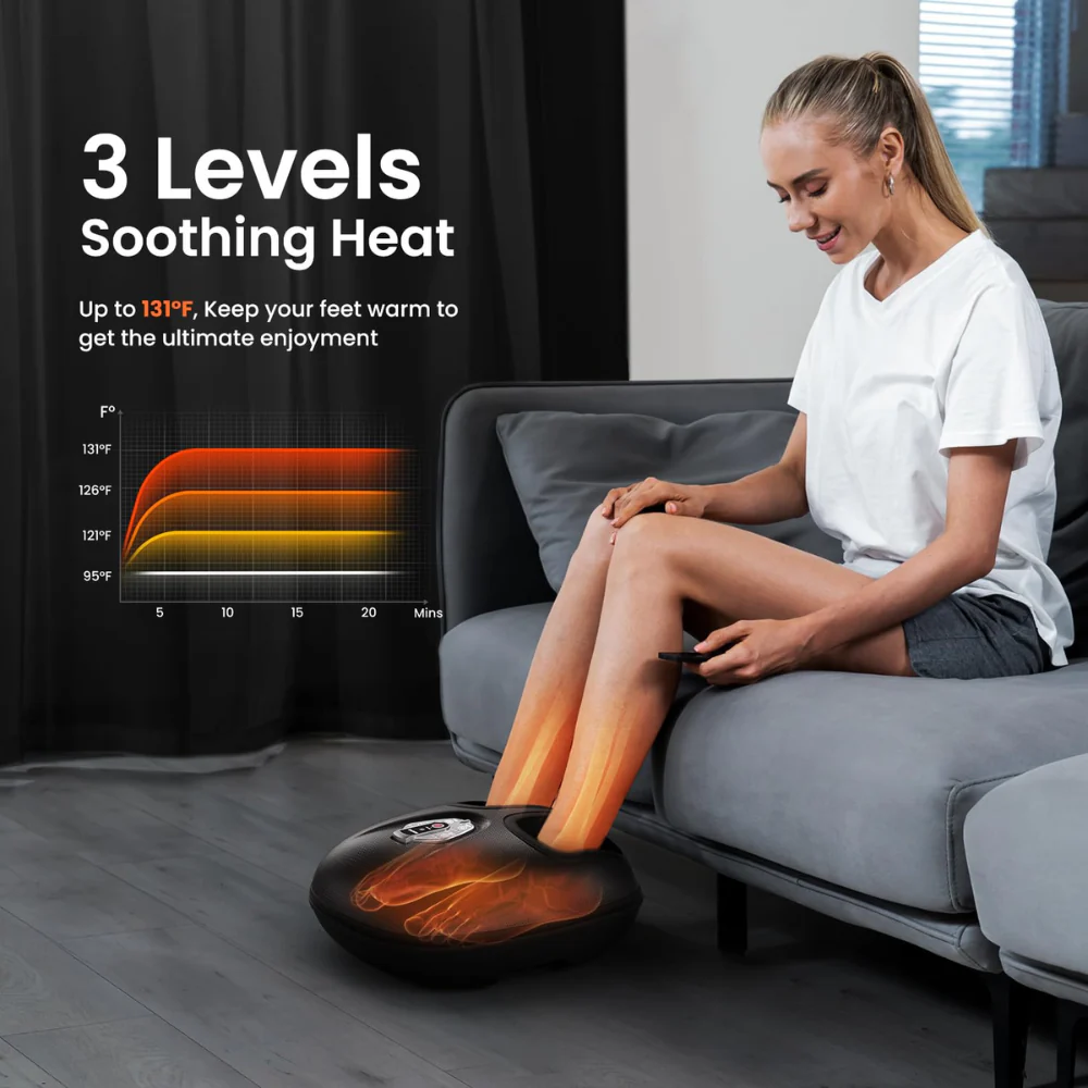 Mālie™ Shiatsu Foot Massager with Heat & Air Compression